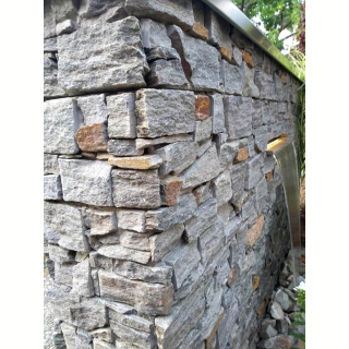 3Д панель из камня Кварцит серо-зеленый (Грубый камень) 550x200x20-40 мм (4 шт.). Фото № 4