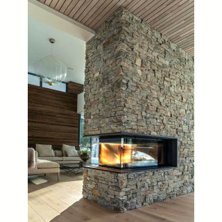 3Д панель из камня Кварцит серо-зеленый (Грубый камень) 550x200x20-40 мм (4 шт.). Фото № 5