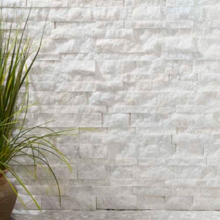 3Д панель из камня Кварцит белый (Лёгкая-Лайт) 350x150x10-20 мм (7 шт.). Фото № 6