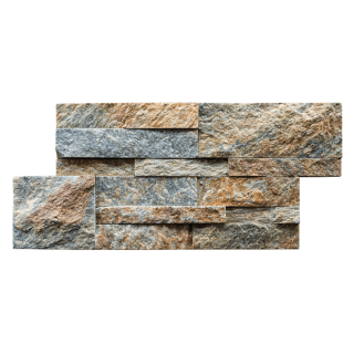 3Д панель из камня Кварцит мультиколор (Модерн) 350х180х10-20 мм (6 шт.). Фото № 1