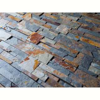 3Д панель из камня Сланец мультиколор (Модерн) 350х180х10-20 мм (7 шт.). Фото № 3