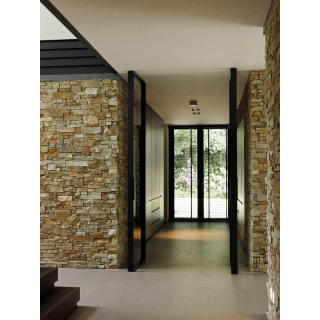 3Д панель из камня Наружный угол, Кварцит бежевый (Грубый камень) 200+350x200x20-40мм. Фото № 6