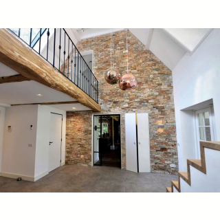 3Д панель из камня Кварцит бежевый (Грубый камень) 550x200x20-40 мм (4 шт.). Фото № 7