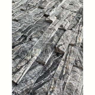 3Д панель из камня Мрамор древесный-серый (Неоклассика) 600х150х10-20 мм (6 шт.). Фото № 3