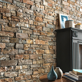 3Д панель из камня Кварцит мультиколор (Грубый камень) 550x200x20-40 мм (4 шт.). Фото № 4