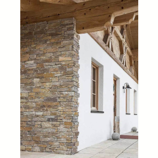 3Д панель из камня Кварцит мультиколор (Грубый камень) 550x200x20-40 мм (4 шт.). Фото № 7