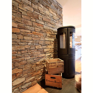 3Д панель из камня Кварцит мультиколор (Грубый камень) 550x200x20-40 мм (4 шт.). Фото № 8