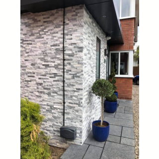 3Д панель из камня Кварцит бело-серый (Неоклассика) 600х150х10-20 мм (6 шт.). Фото № 4