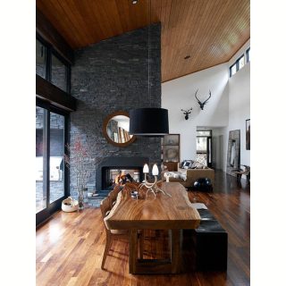 3Д панель из камня Сланец чёрный (Неоклассика) 600х150х10-20 мм (6 шт.). Фото № 3