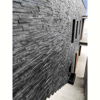 3Д панель из камня Сланец чёрный (Неоклассика) 600х150х10-20 мм (6 шт.). Фото № 5