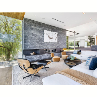 3Д панель из камня Мрамор древесный-серый (Классика) 600х150х10-25 мм (6 шт.). Фото № 7