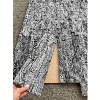 3Д панель из камня Мрамор древесный-серый (Классика) 600х150х10-25 мм (6 шт.). Фото № 4