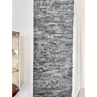 3Д панель из камня Мрамор древесный-серый (Классика) 600х150х10-25 мм (6 шт.). Фото № 6