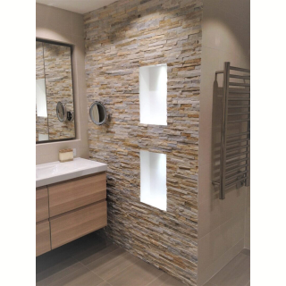 3Д панель из камня Сланец бежевый (Классика) 600х150х10-20 мм (7 шт.). Фото № 3