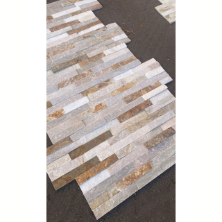 3Д панель из камня Сланец бежевый (Классика) 600х150х10-20 мм (7 шт.). Фото № 5