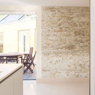 3Д панель из камня Кварцит бежевый (Классика) 600х150х10-20 мм (7 шт.). Фото № 8