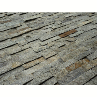 3Д панель из камня Кварцит зелёный (Классика) 600х150х10-20 мм (7 шт.). Фото № 4