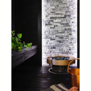 3Д панель из камня Кварцит бело-серый (Классика) 600х150х10-20 мм (7 шт.). Фото № 5