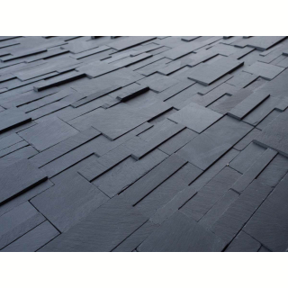 3Д панель из камня Сланец чёрный (Модерн) 350х180х10-20 мм (7 шт.). Фото № 3