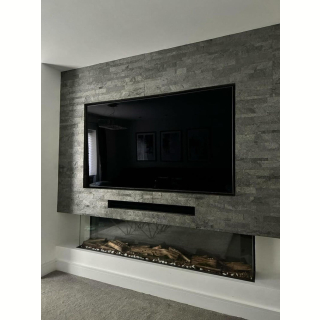 3Д панель из камня Сланец серый 