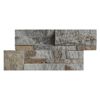 3Д панель из камня Кварцит серо-зелёный (Модерн) 350х180х10-20 мм (6 шт.). Фото № 1