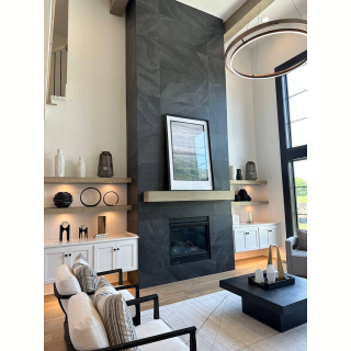 Плитка из камня Сланец чёрный (Натуральный скол) 300x600x10 мм (6 шт.). Фото № 7