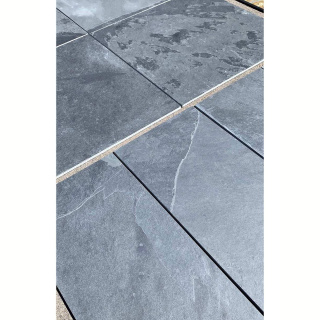 Плитка из камня Сланец чёрный (Натуральный скол) 300x600x10 мм (6 шт.). Фото № 6