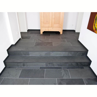 Плитка из камня Сланец чёрный (Натуральный скол) 300x600x10 мм (6 шт.). Фото № 10