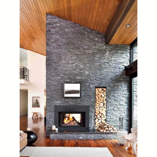 3Д панель из камня Кварцит чёрный (Классика) 600х150х10-20 мм (7 шт.). Фото № 5