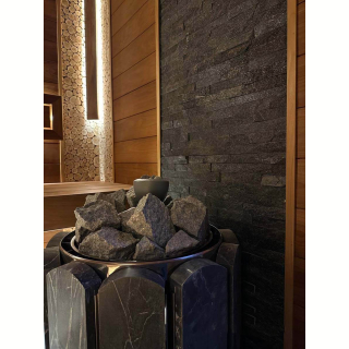 3Д панель из камня Кварцит чёрный (Классика) 600х150х10-20 мм (7 шт.). Фото № 9