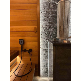 3Д панель из камня Кварцит чёрный (Классика) 600х150х10-20 мм (7 шт.). Фото № 7