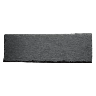 Плитка из камня Сланец чёрный (Натуральный скол) 100x300x5-7 мм (20 шт.). Фото № 1