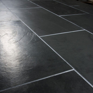 Плитка из камня Сланец чёрный (Браш) 300x600x10 мм (6 шт.). Фото № 6