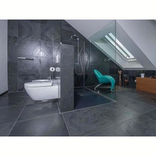 Плитка из камня Сланец чёрный (Браш) 300x600x10 мм (6 шт.). Фото № 7