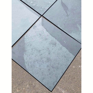 Плитка из камня Сланец чёрный (Натуральный скол) 600х600х10 мм (4 шт.). Фото № 3