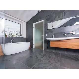 Плитка из камня Сланец чёрный (Натуральный скол) 600х600х10 мм (4 шт.). Фото № 9