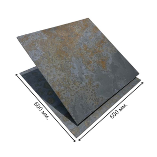 Плитка из камня Сланец мультиколор (Натуральный скол) 600х600х10 мм (4 шт.). Фото № 2