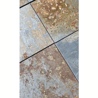 Плитка из камня Сланец мультиколор (Натуральный скол) 600х600х10 мм (4 шт.). Фото № 3