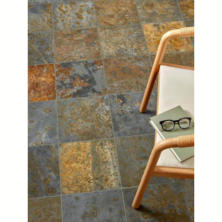 Плитка из камня Сланец мультиколор (Натуральный скол) 600х600х10 мм (4 шт.). Фото № 6