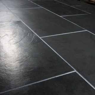 Плитка из камня Сланец чёрный (Браш) 600х600х10 мм (4 шт.). Фото № 5