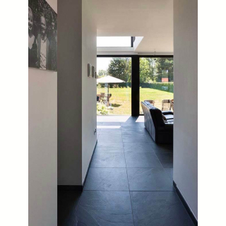 Плитка из камня Сланец чёрный (Браш) 600х600х10 мм (4 шт.). Фото № 6