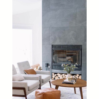 Плитка из камня Сланец чёрный (Натуральный скол) 600х1200х12 мм (1 шт.). Фото № 4