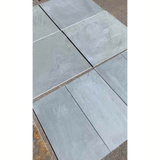 Плитка из камня Сланец серый (Натуральный скол) 600х600х10 мм (4 шт.). Фото № 6