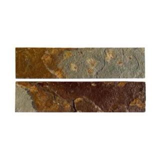Плитка из камня Сланец мультиколор (Натуральный скол / Нарезка) 70x300x10-20 мм (20 шт.). Фото № 1