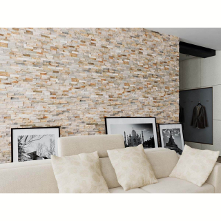 3Д панель из камня Сланец бежевый (Лёгкая-Лайт) 360х100х6-13 мм (8 шт.). Фото № 4