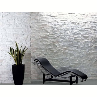 3Д панель из камня Кварцит белый (Модерн) 350х180х10-20 мм (7 шт.). Фото № 6