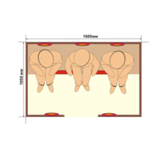 Инфракрасная сауна c керамическими излучателями, 3-местная. Фото № 2
