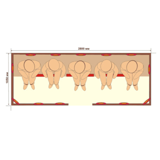 Инфракрасная сауна c керамическими излучателями, 5-местная. Фото № 2