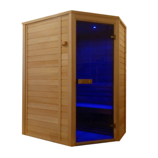 Финская сауна из кедра 5 местная угловая. Фото № 1