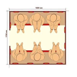 Инфракрасная сауна c керамическими излучателями, 6-местная. Фото № 2